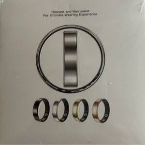 Men’sSlim Metal Smart Ring in Multiple Finishes - Gold Size 11